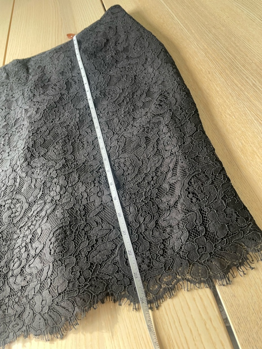 Ralph Lauren Black Lace Pencil Skirt womens size 10 Ralph Lauren skirt with lace - Picture 4 of 7